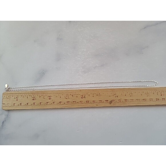 925 Sterling Silver Adjustable Chain Necklace Vintage - Picture 9 of 10